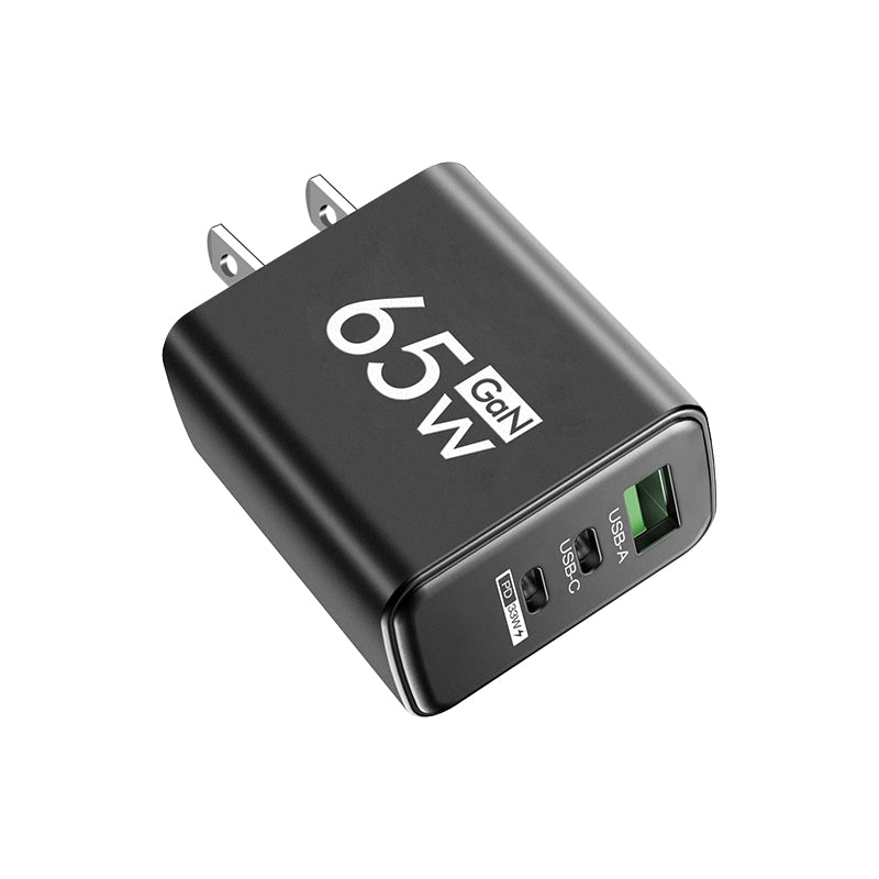 3 Port GaN Wall Charger 65W