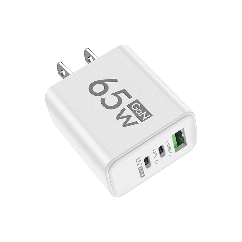 3 Port GaN Wall Charger 65W